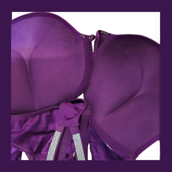 Victoria's Secret Double Shine Strap Bombshell & Brazilian Lingerie Set - 32D/Sm - Picture 13 of 15